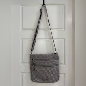 Vera Bradley Gray Quilted Crossbody Bag
